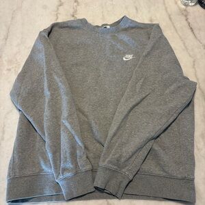 Nike Men's Classic Gray Crewneck Sweater